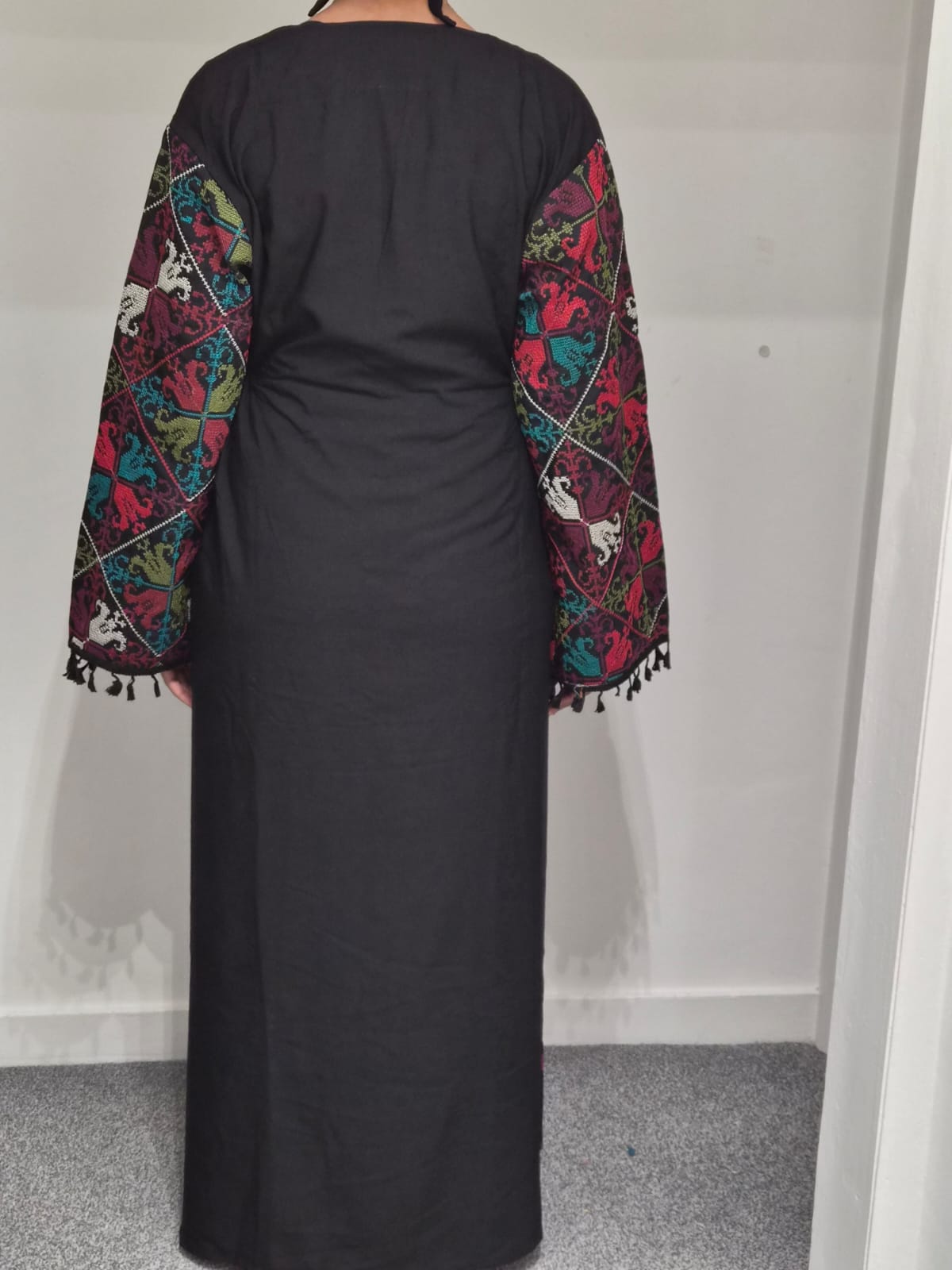 Embroidered Palestinian style dress