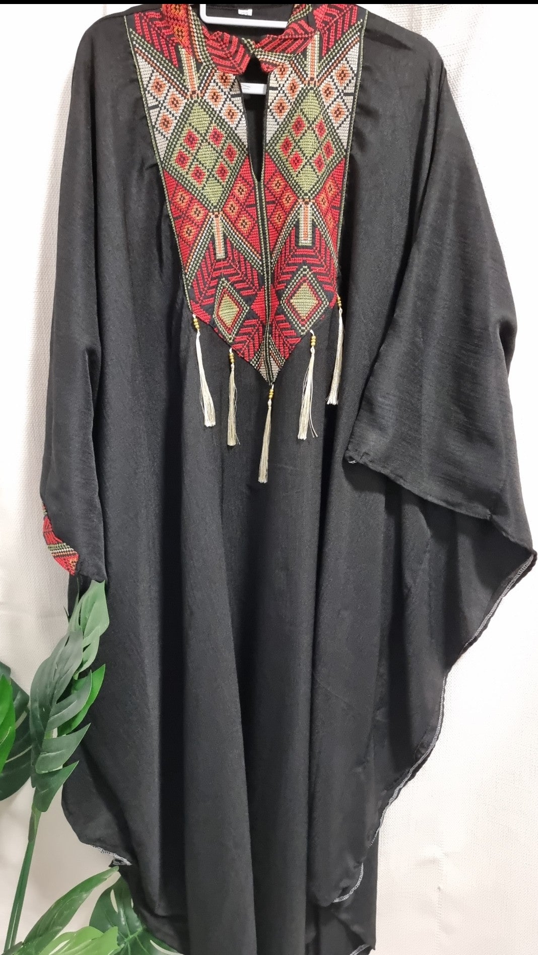 Embroidery butterfly's dress Abaya